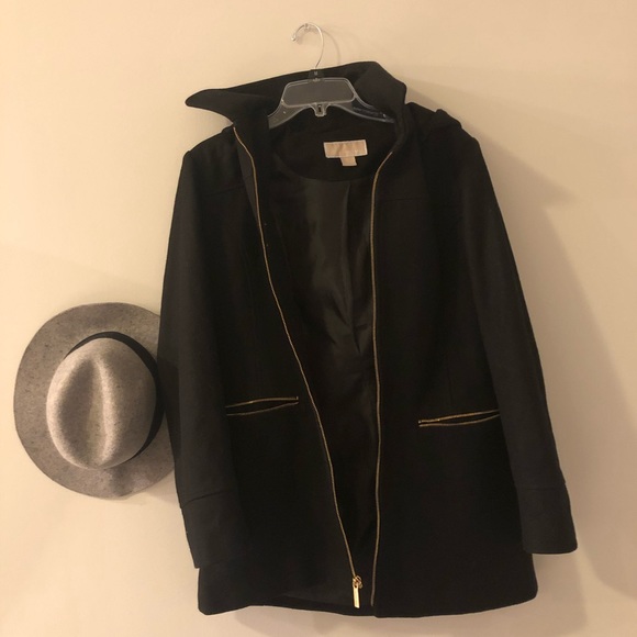 Michael Kors Pea coat w/ detachable hood - Picture 1 of 3